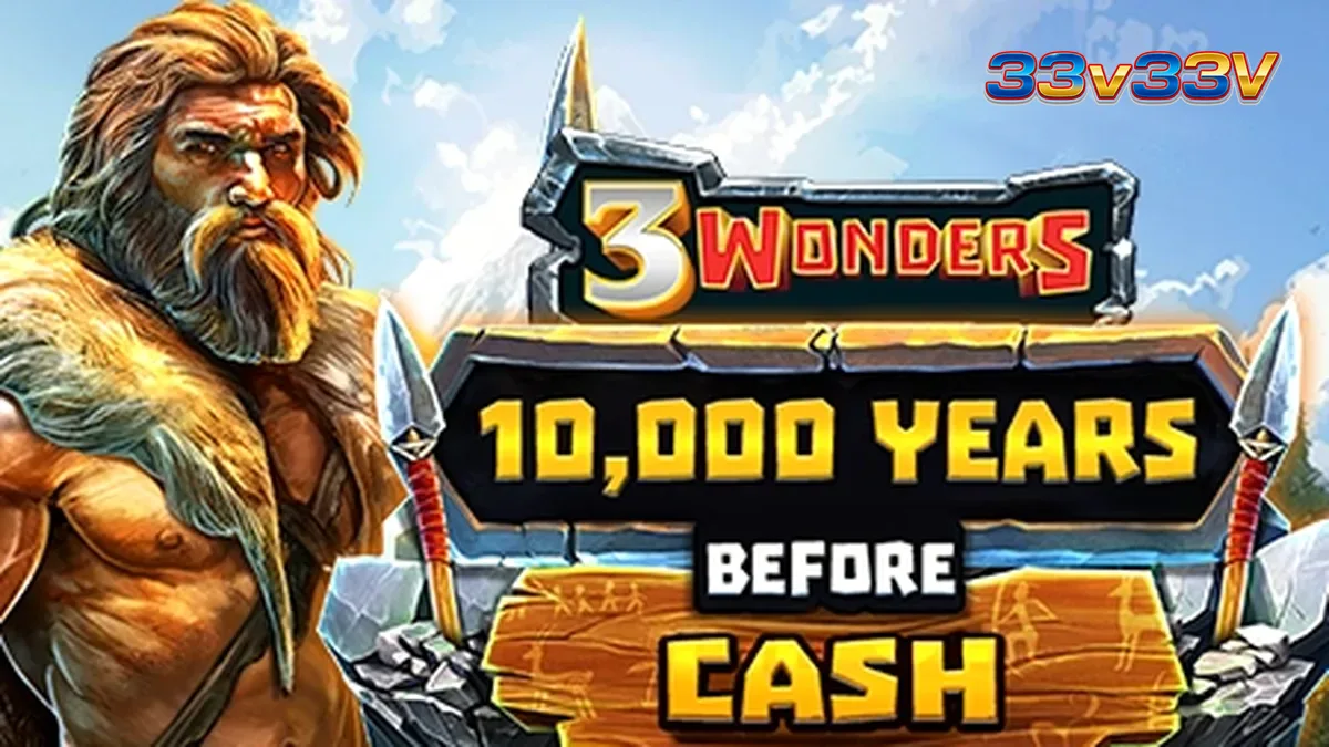 Tampilan visual slot 10,000 Years Before Cash dengan tema prasejarah